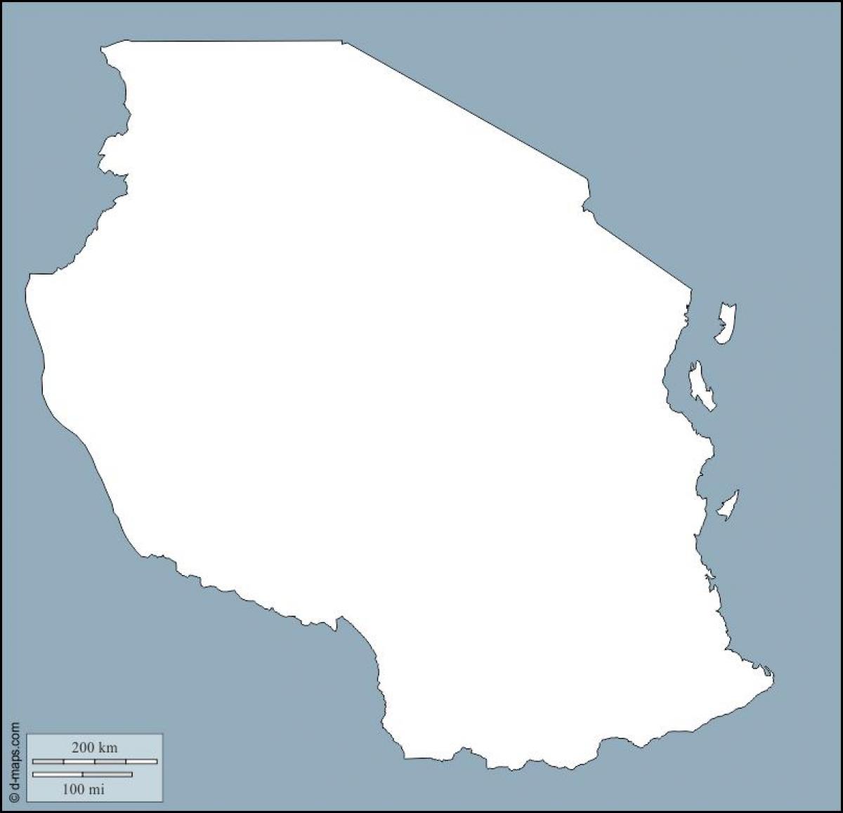 Mapa de tanzania esquema