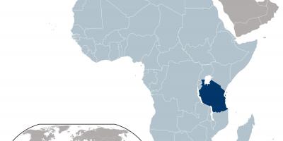 Tanzania mapa de ubicación