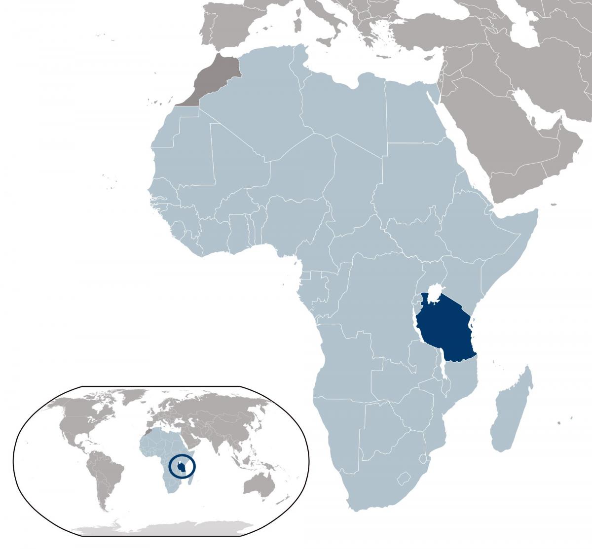 tanzania mapa de ubicación