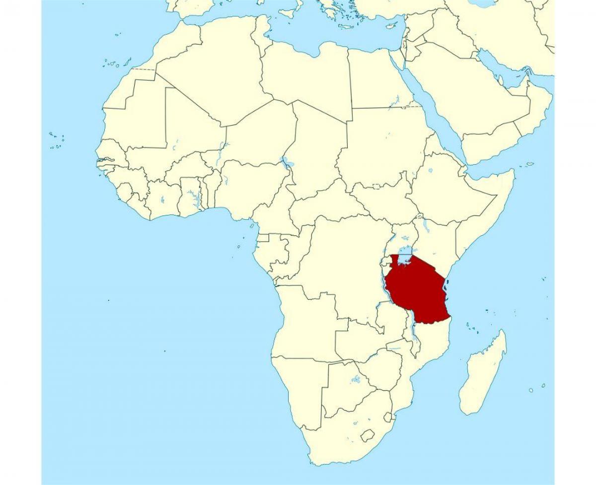 Mapa de ubicación de tanzania en el mundo 