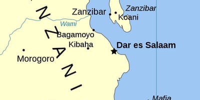 Tanzania islas mapa